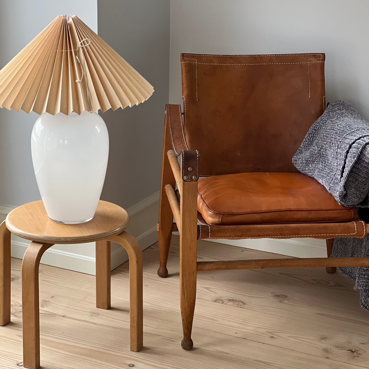 Lampe Anne Sofie Hvid & Fersken