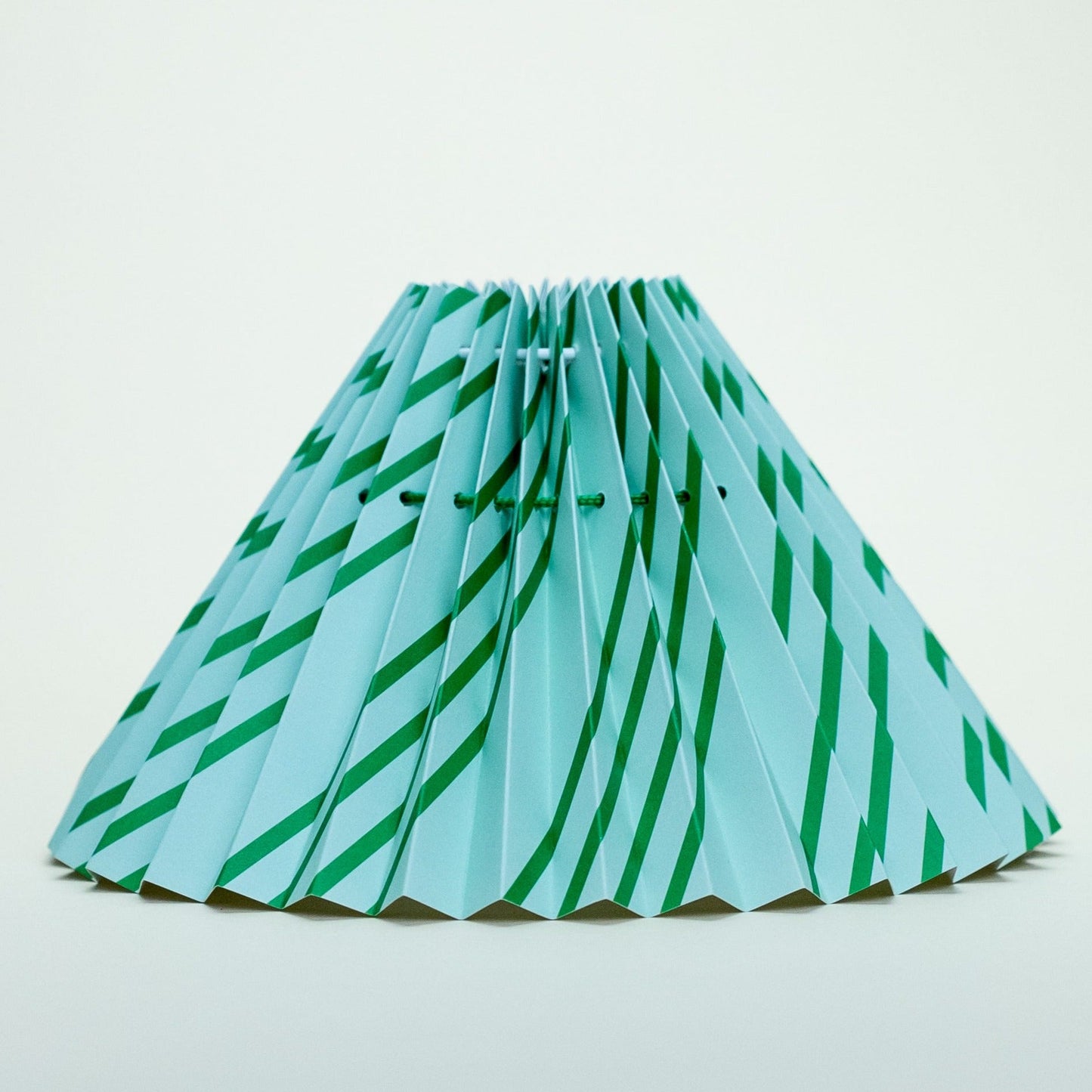 Lampeskærm - green stripes