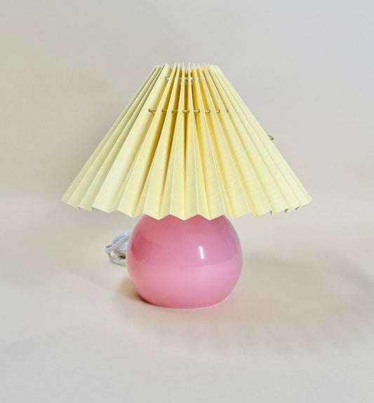 Lampeskærm - Pastelgul