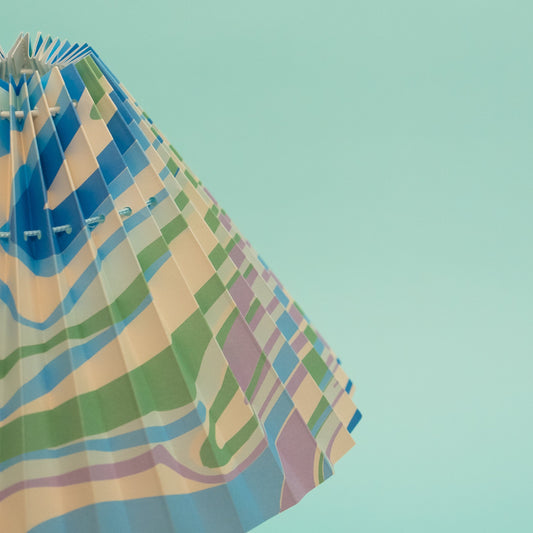 Lampeskærm - blue marble