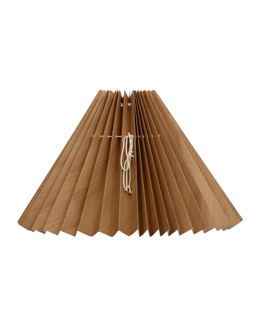 Hvid med brun skærm