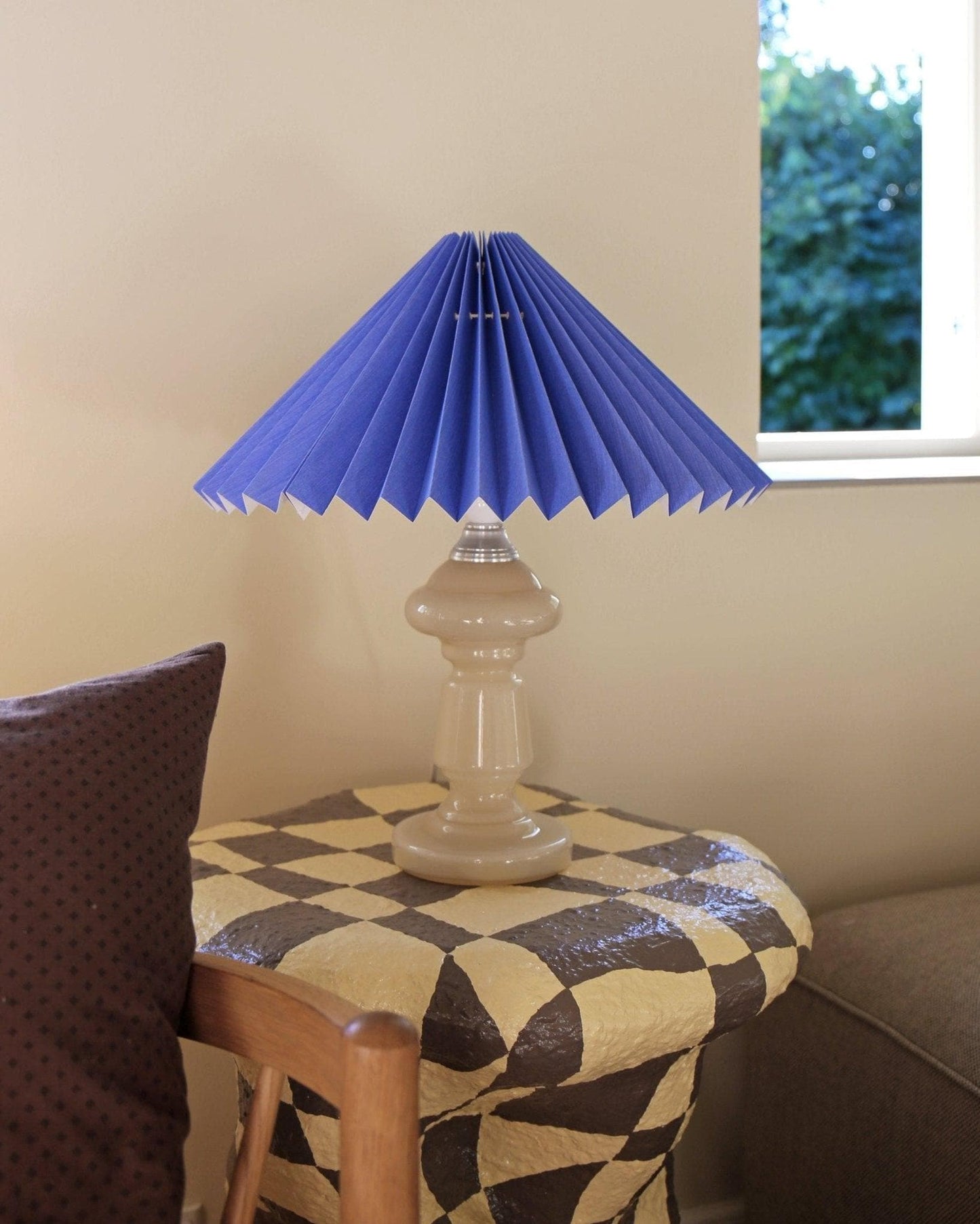 Lampe Petro 1 Beige & Marineblå - Pink Rose