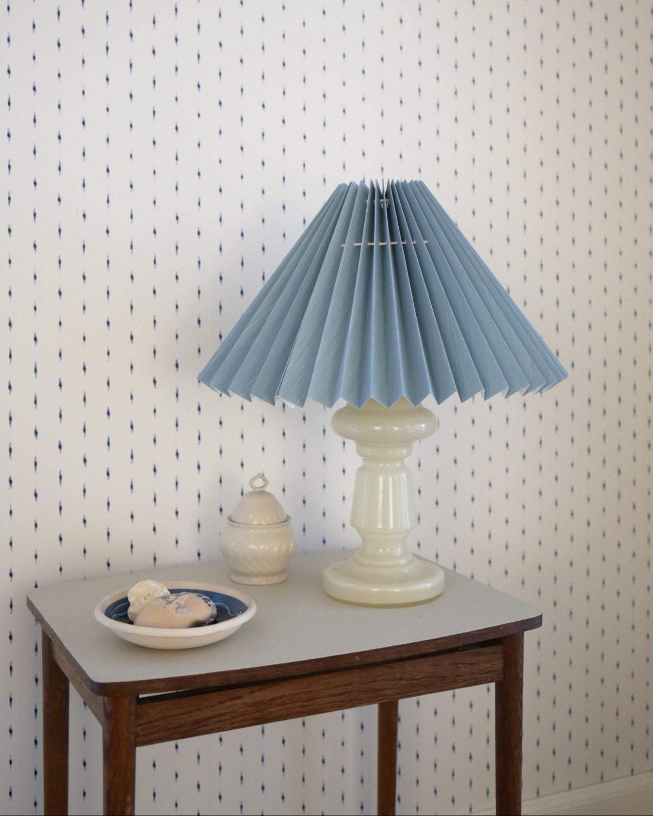 Lampe Petro 1 Beige & Dueblå - Pink Rose ApS