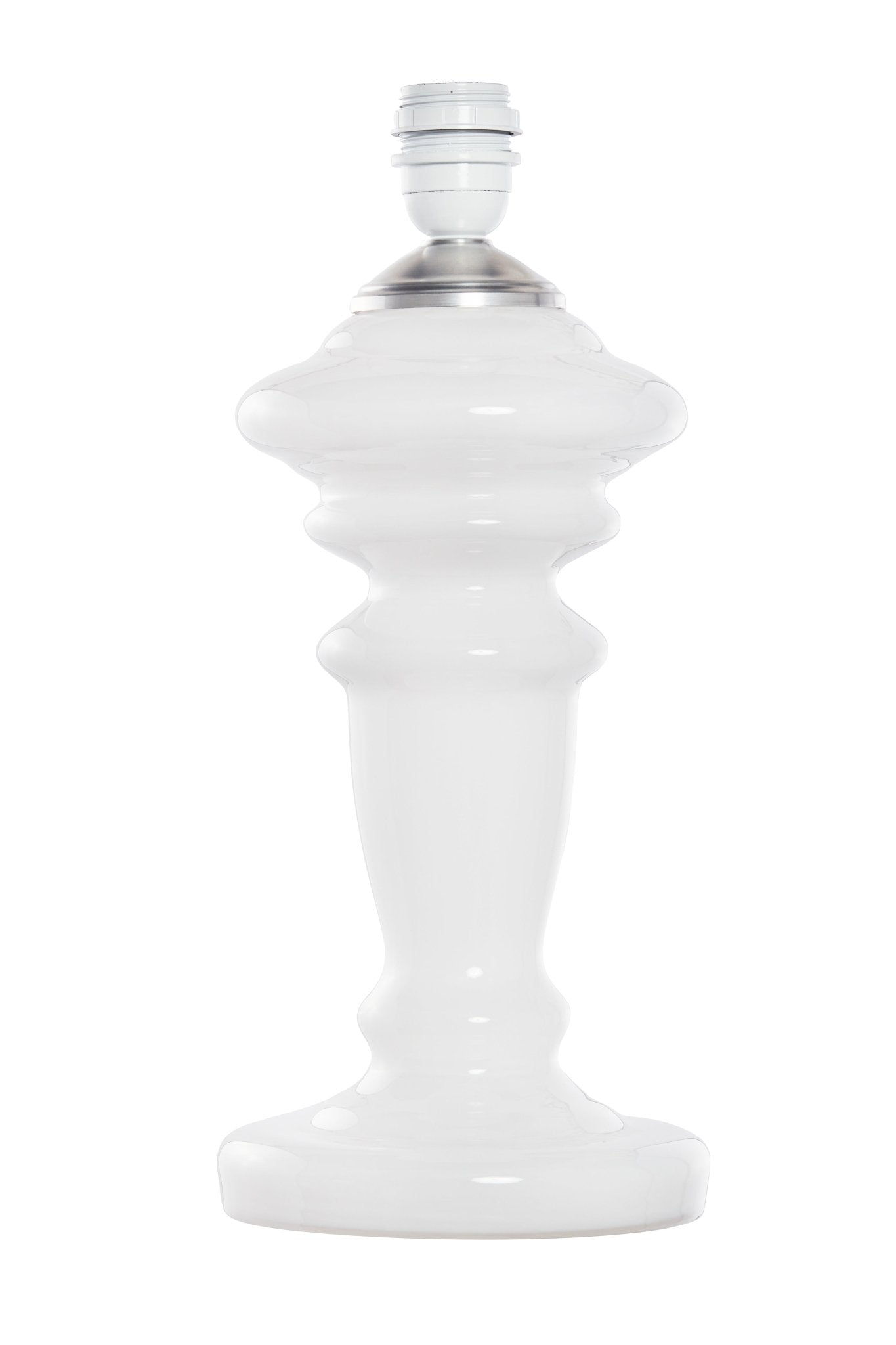 Lampefod Oliver - Hvid Opal - Pink Rose ApS