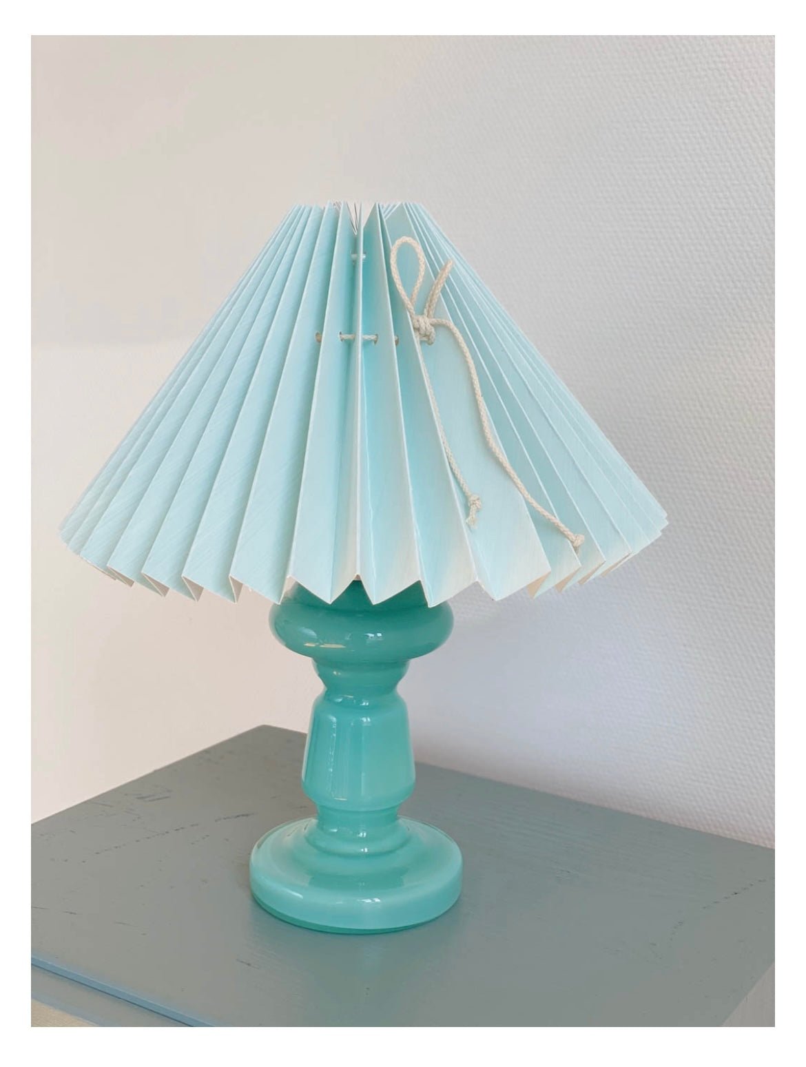 Lampefod Petro 3 - Mørk Turkis Opal - Pink Rose ApS