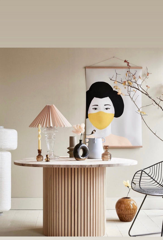 Lampeskærm - Fersken - Pink Rose ApS