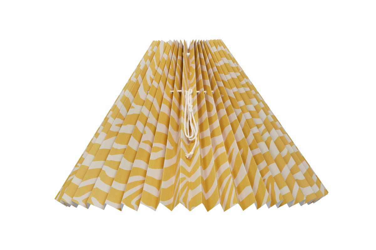 Lampeskærm - Zebra Gul - Pink Rose