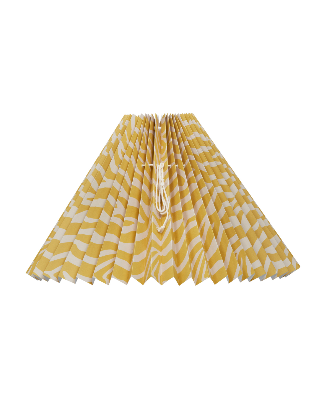 Plisséskærm med zebra i gul/beige