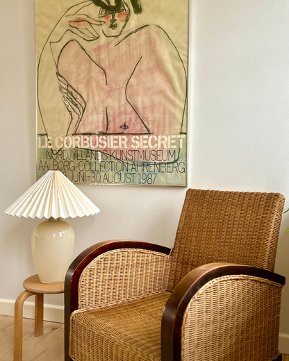 Beige plisséskærm
