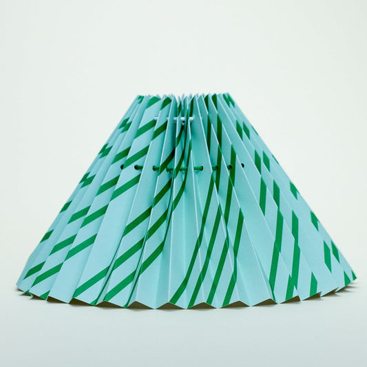 Lampeskærm - green stripes