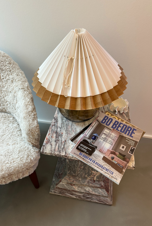 Plisséskærme med kant