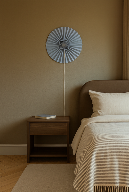 Ensfarvet vægrosette