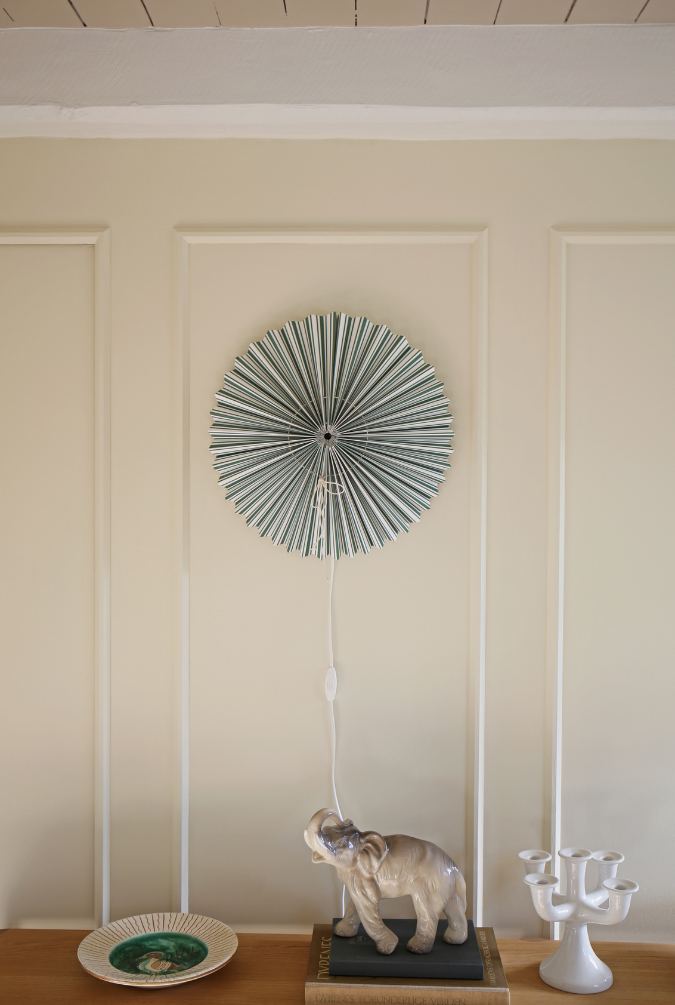 Mønstret vægrosette