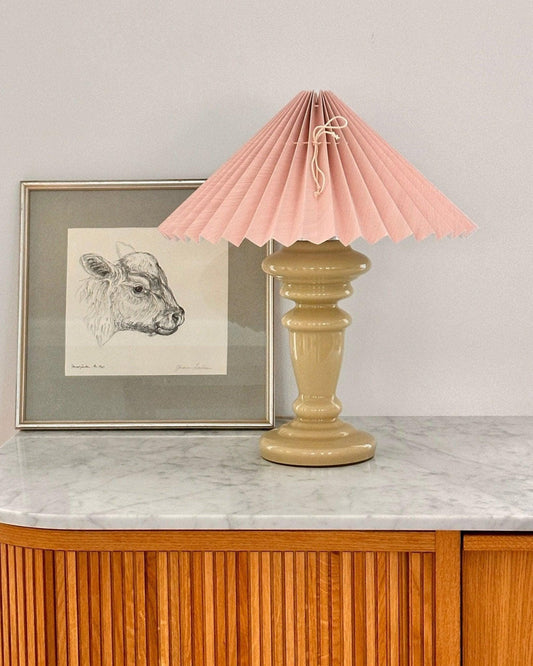 Lampe Oliver Lys Cappuccino & Støvrosa - Pink Rose ApS