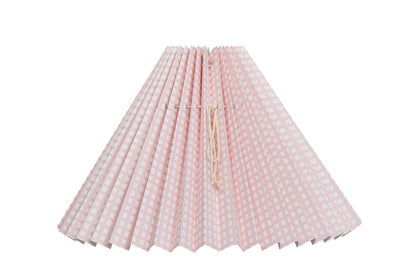 Lampeskærm - Ternet Lyserød - Pink Rose ApS