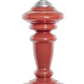 Antik Rød Oliver Glaslampe