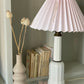 Rosa Lampeskærm med heiberg lampe